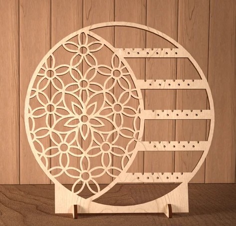 Držač za nakit od drveta ili akrila